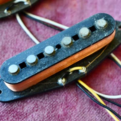 Vintage 1980 Fender Stratocaster Grey Bottom Strat Pickup Set - Incredible Tone 1979 image 4