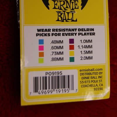 Ernie Ball Everlast 1.5mm delrin guitar picks - pack of 12 image 2