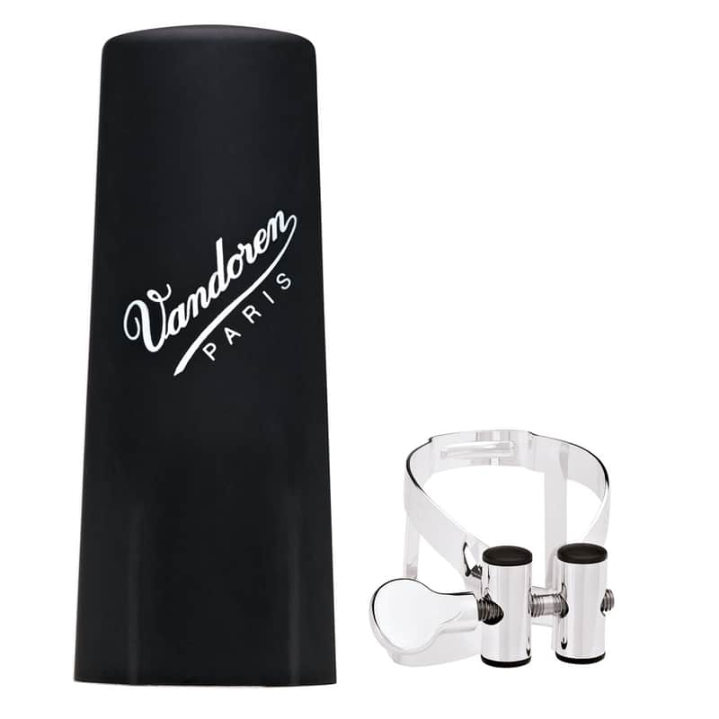 Vandoren LC54SP M/O Series Bass Clarinet Ligature and Plastic Cap image 1
