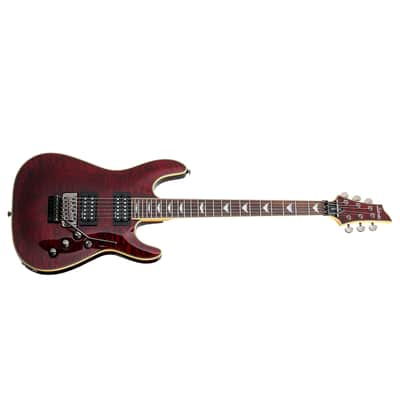 Schecter Omen Extreme-FR Electric Guitar, Black Cherry Bundle with Ultimate Support Pro Guitar Stand, Guitar Strap and Classic Guitar Pick (10-Pack) image 3