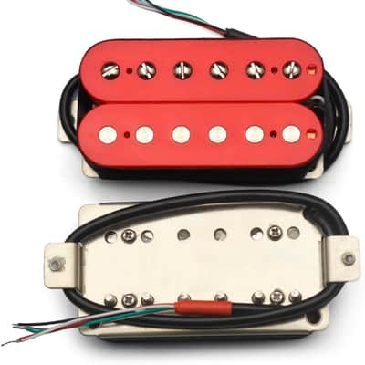 5 Electric Guitar Pickup Humbucker Double Coil Pickup Alnico V Guitar parts (Red) image 3