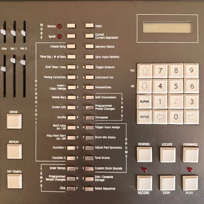 Linn 9000 Integrated Digital Drums / Midi Keyboard Recorder 1984 - 1986 - Black image 3