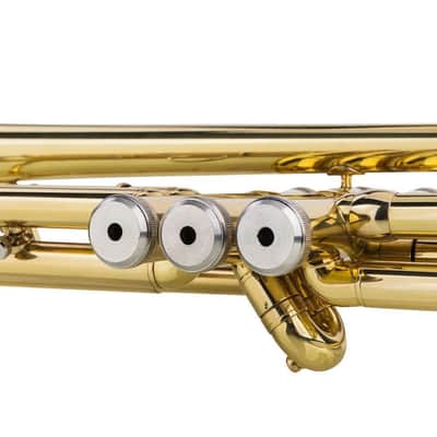 New Trumpet Bb B Flat Brass Gold with Mouthpiece Strap Gloves Case for Beginner image 3