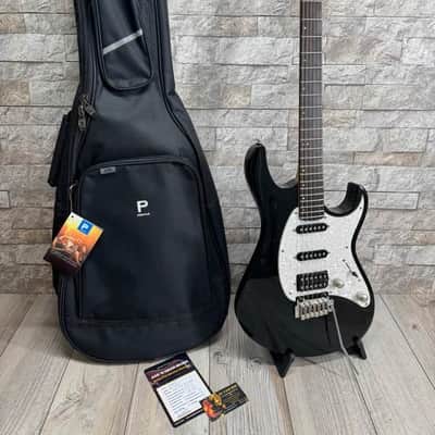 Cort G-250 BK - HSS Black Electric Guitar with Gig Bag image 3