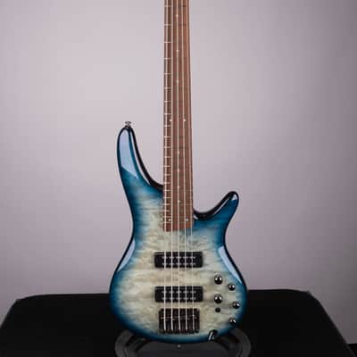 Ibanez SR405 5-String Bass Guitar - Stained Cosmic Blue Starburst image 2