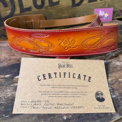 Blue Bell Straps ARTISAN ZOZO 73 Two Tone Aniline Colors Custom Shop for Al’s Music Factory image 10