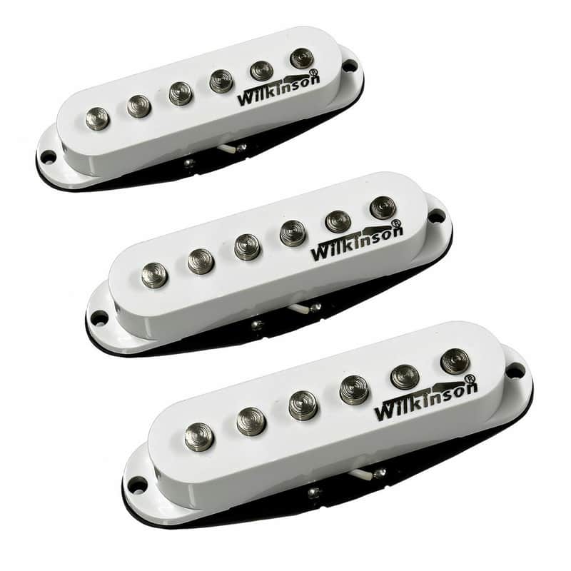 Wilkinson Set of VINTAGE Single Coil Pickups for Strat type Electric Guitars Pump up that second Axe image 1