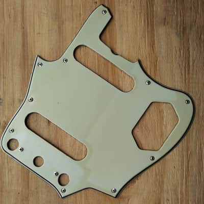 Vintage Early 1960's Fender Jaguar Pickguard - Rare White Nitrate for Custom Colors image 1