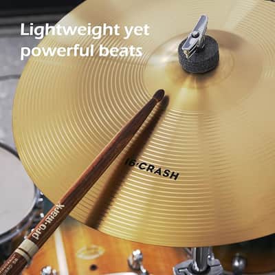 Cymbal Pack, 5 Pieces Drum Cymbals Set,14" Hi Hat Cymbals, 16" Crash and 18" Crash Cymbals, 20" Ride Cymbals for Drums Set image 3