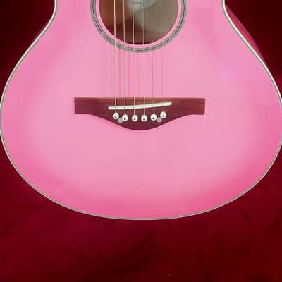 Daisy Rock 6260 Acoustic Guitar Pink 3/4 scale image 1