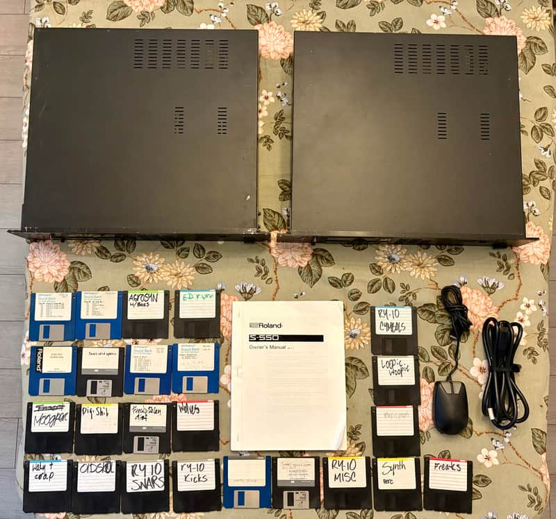 Qty 2 Roland  S550 Samplers with Extras!! image 1