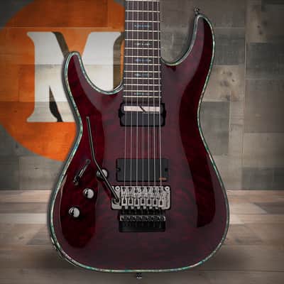 Schecter Hellraiser C-7 FR S Left Hand Electric Guitar - Black Cherry (1833) image 1