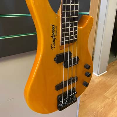 Tanglewood Rebel 4K See-Through Orange Electric Bass Guitar image 2