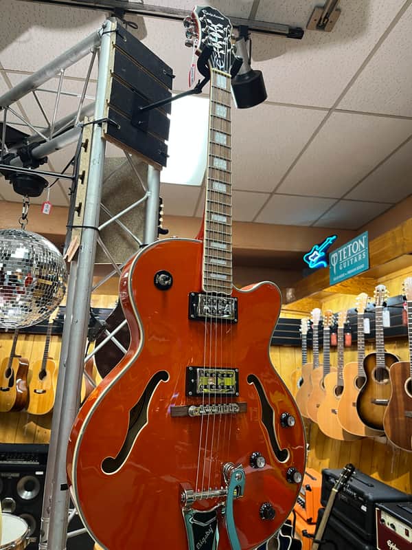 Epiphone Emperor Swingster with Rosewood Fretboard - Sunrise Orange - With Case image 1