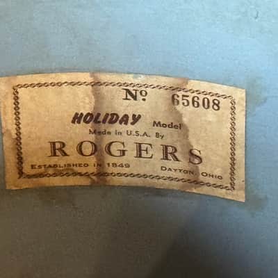 Rogers 12" Blue Agate 12" Rack Tom Drum Vintage 60's image 7