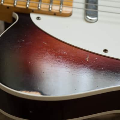 Custom Shop Fender 59 Telecaster, Custom Relic MN Wide-Fade Chocolate 3-Color, Sunburst 2022 - sunburst image 17