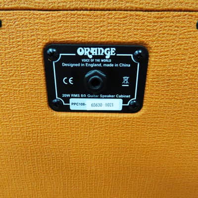 Orange PPC108 1x8" Closed-Back Guitar Speaker Cabinet 2010s - Orange image 6