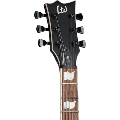 ESP LTD EC-256FM Electric Guitar, Candy Apple Red Satin image 6