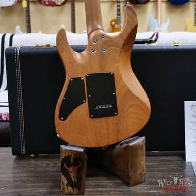 Suhr Custom Modern HSH Flame Top Genuine Mahogany Body Roasted Maple Neck Satin Honey Burst 7.70 LBS image 11