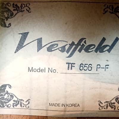 Westfield Electro Acoustic Guitar TF656P Trans Green Burst 2003 image 16