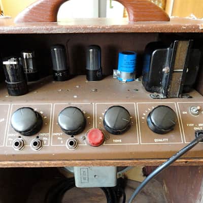 1940s Electromuse A46 Vintage 1x12 Tube Guitar Amplifier Valco Supro 6V6 Deluxe image 9