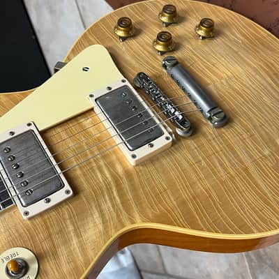 2025 Gibson 1959 Les Paul Standard Chambered Antique Natural Ultra Light Aged Murphy Lab image 9