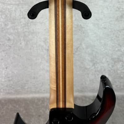 Kiesel A2 7 seven string electric guitar in sunburst finish with gigbag image 14