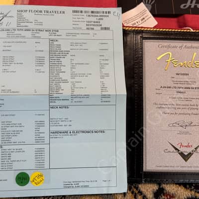 2025 Fender CS - JL24-246 LTD 70th Anni 54 Strat NOS 2TSB - ID 6021 image 14