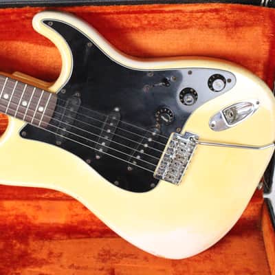 1977 Vintage Fender Stratocaster Olympic WHITE 100% Original Rosewood Fretboard 1970's Guitar OHSC image 3