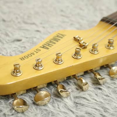 Vintage 1980's made YAMAHA ST400R S-Style Gold Parts Black finish w/Case Made in Japan image 11