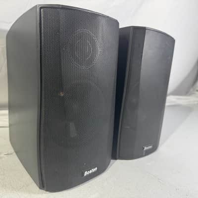 Boston Micro 130x Bookshelf Speakers HiFi Stereo Vintage Home Audio Black image 2