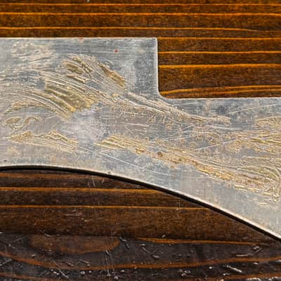 1970's Travis Bean TB 1000A guitar pickguard. Chrome plated metal! image 2