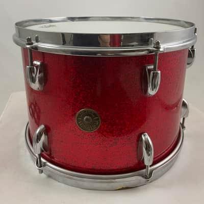 Gretsch 1950’s Broadcaster 3-ply red sparkle drum kit. 20-13-16-14x5 1/2 image 11