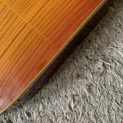 SSS Tiger Maple Top Cherry Burst Guitar Mahogany Body, Maple Neck image 6