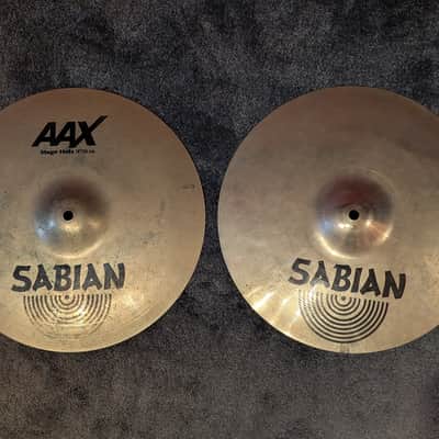 Sabian 14" AAX Stage Hi-Hat Cymbals (Pair) 2002 - 2018 - Brilliant image 1