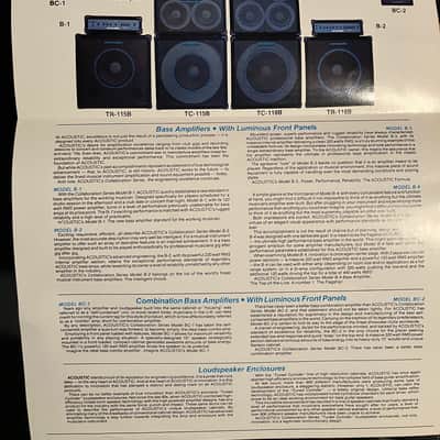 Acoustic TC-115B 1988 - matte black image 3
