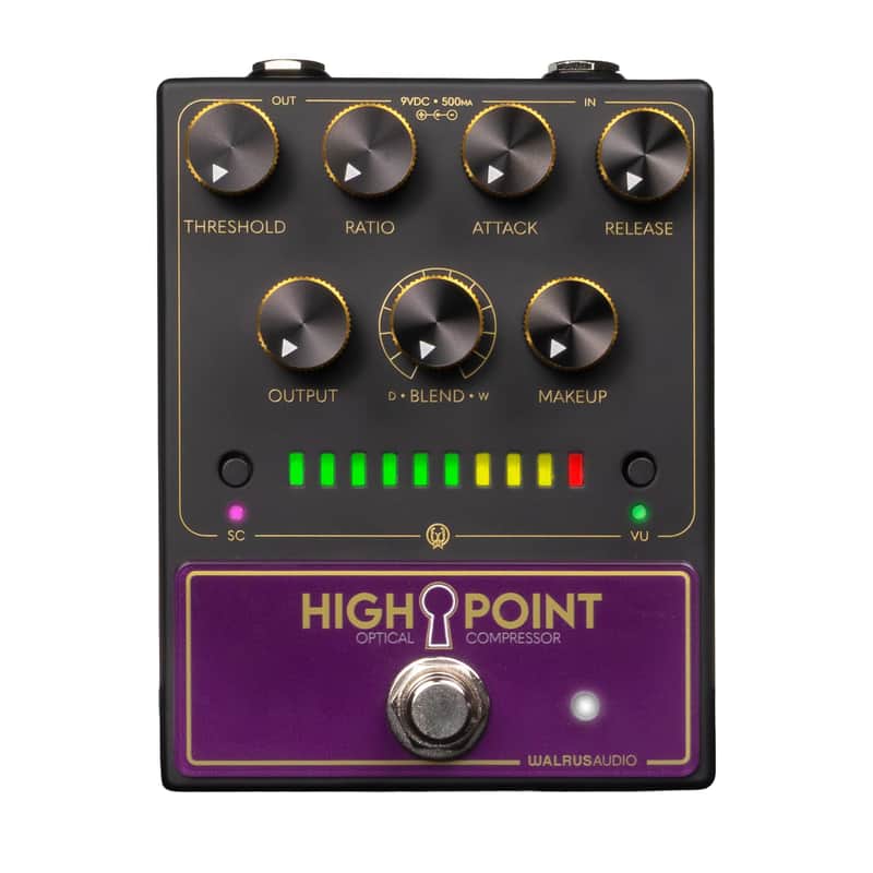 Walrus Audio Highpoint Optical Compressor, Black image 1
