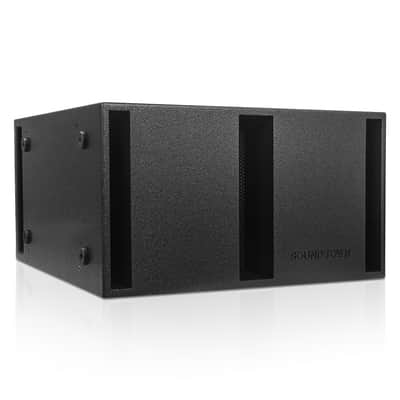 CARME-212S | CARME Series Dual 12" 1600W Passive PA DJ Subwoofer with Folded Horn Design, Black, for Lounge, Club, Bar, Theater, Restaurant, Church image 1