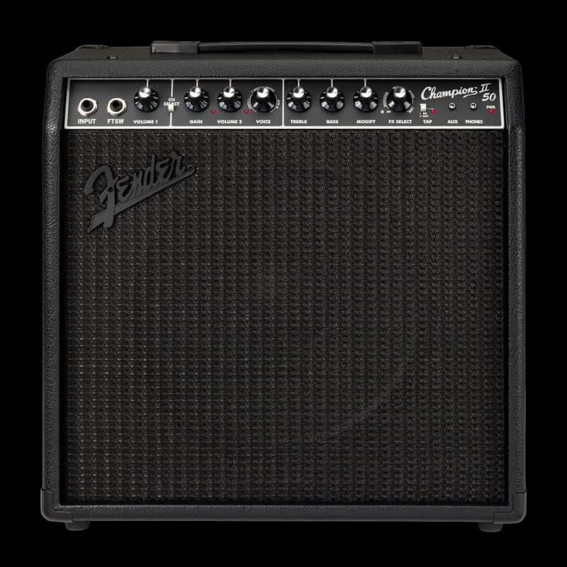 Fender Limited Edition Champion II 50 Blackout Guitar Amp Combo image 1