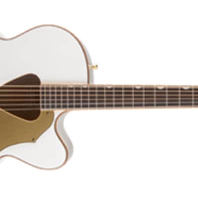 Gretsch G5022CWFE Rancher Falcon Solid Spruce Top Jumbo Cutaway Acoustic-Electric Guitar - White image 12