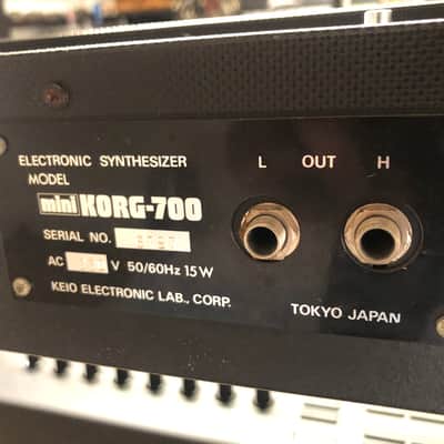 Korg  MiniKORG 700 37-Key Analog Synthesizer 1973 - 1974 - Wood image 10