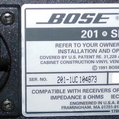 Bose 201 III vintage stereo speakers pair image 7