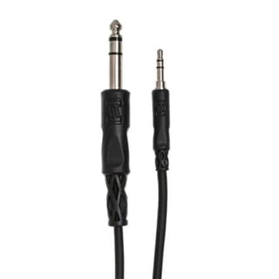Hosa CMS-110 Stereo Interconnect Cable, 3.5mm TRS to 1/4" TRS - 10 Foot image 1