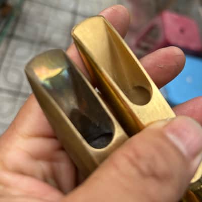 Lebayle S8 and Vandoren T55 tenor mouthpieces both for sale - Lacquered and unlacquered image 14