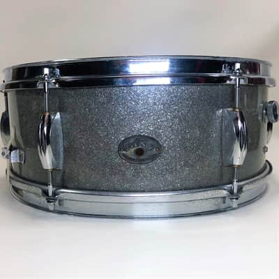 Vintage Del-Rey Plywood Snare Drum '60s Silver Sparkle image 2