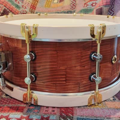 SSS Solid Shell Shop Custom Snare Drum Unikat 2025 - Brown image 2