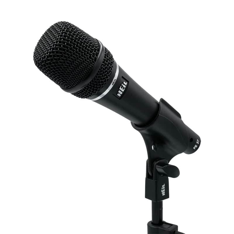 Heil PR 37 Dynamic Microphone for Live Sound Applications, XLR Microphone for Live Music, Wide Frequency Response, Ultra-Clear Sound, Superior Rear Noise Rejection, and Durable Construction - Black image 1
