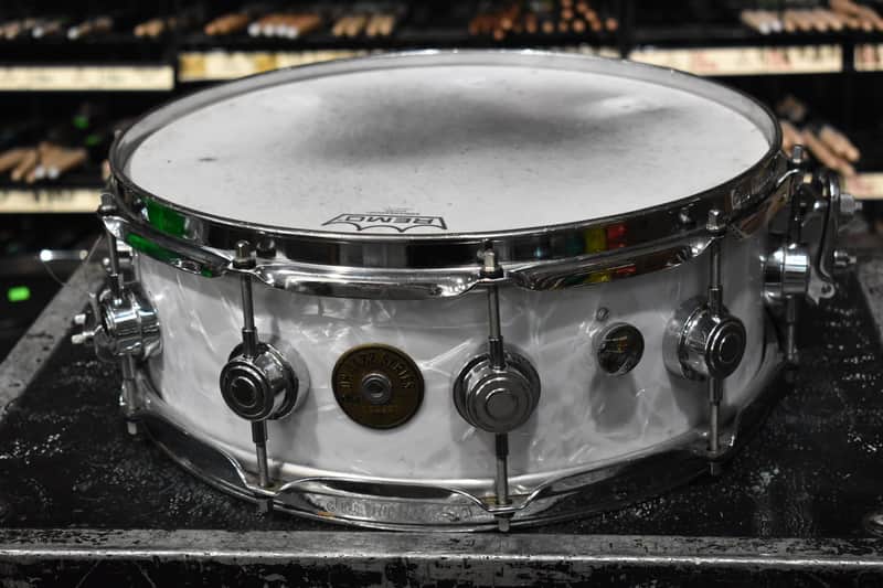 Used DW Jazz Series 5" x 14" Snare Drum in White Marine Pearl image 1