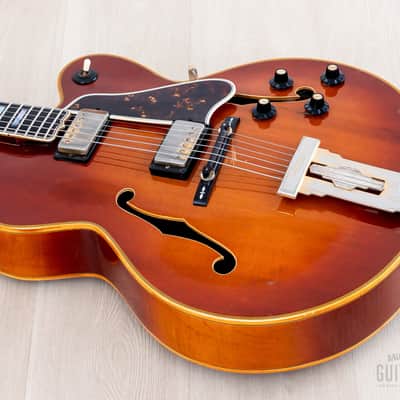 1970 Gibson L-5 CES Vintage Electric Archtop Sunburst w/ T Tops, Case image 12