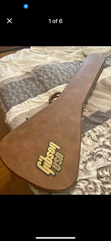 Vintage Gibson Flying V 90s brown hard case image 1